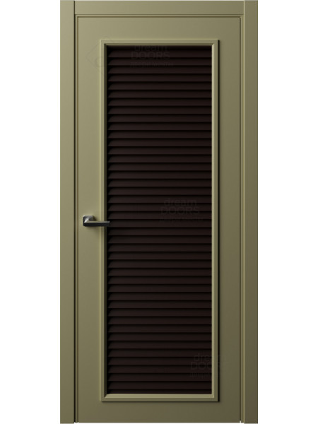 Дверь Dream Doors Жалюзийная 1 (двухцветная), ПВХ Дверь Dream Doors Жалюзийная 1 (двухцветная), ПВХ