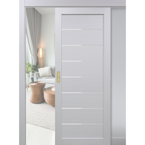 Дверь Optima porte Турин 508.12 купе, Экошпон Дверь Optima porte Турин 508.12 купе, Экошпон