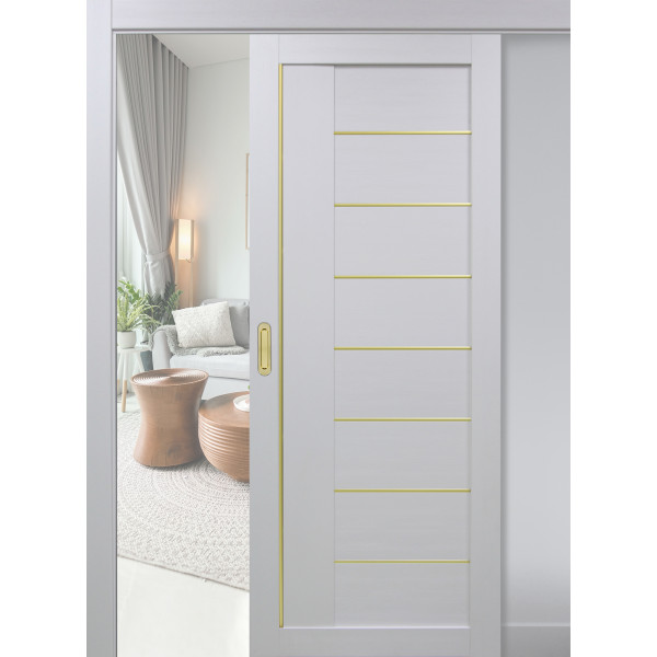 Дверь Optima porte Турин 524.11 АПП SG купе, Экошпон Дверь Optima porte Турин 524.11 АПП SG купе, Экошпон