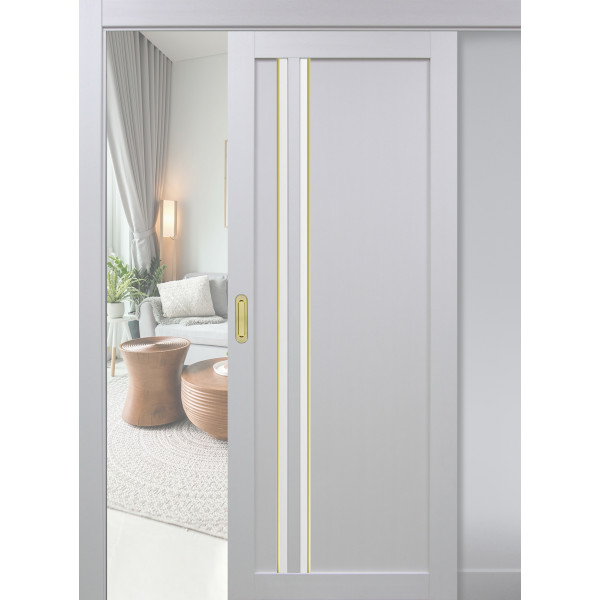 Дверь Optima porte Турин 525.121 АПС SG купе, Экошпон Дверь Optima porte Турин 525.121 АПС SG купе, Экошпон