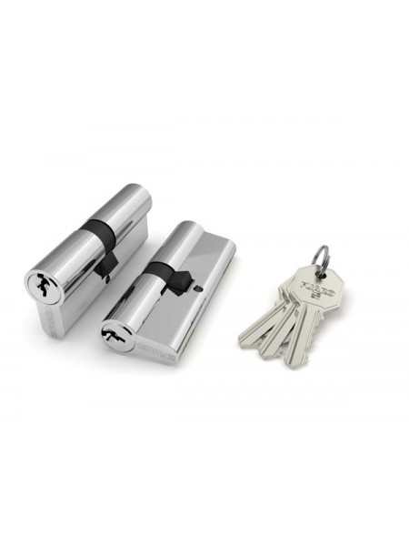 Цилиндровый механизм Fuaro (Фуаро) 100 CA 80 mm (35+10+35) CP хром 5 кл.