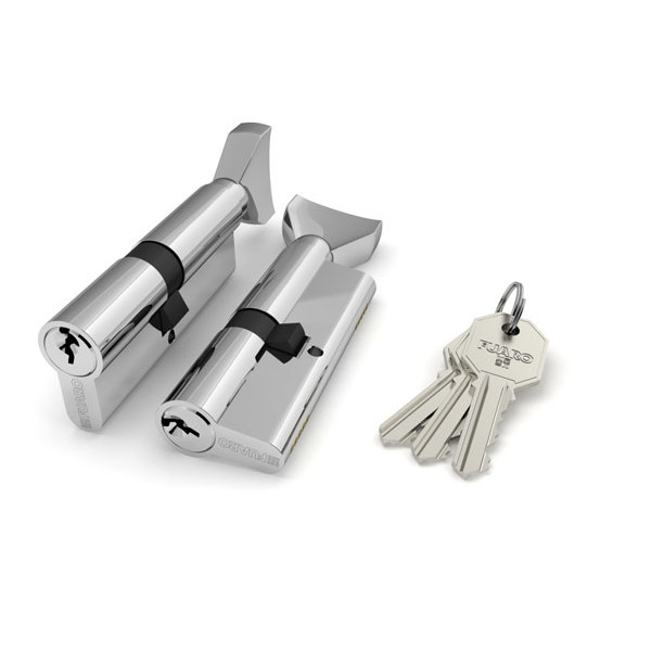 Цилиндровый механизм Fuaro (Фуаро) с вертушкой 100 CM 80 mm (35+10+35) 3 ключа CP хром Цилиндровый механизм Fuaro (Фуаро) с вертушкой 100 CM 80 mm (35+10+35) 3 ключа CP хром