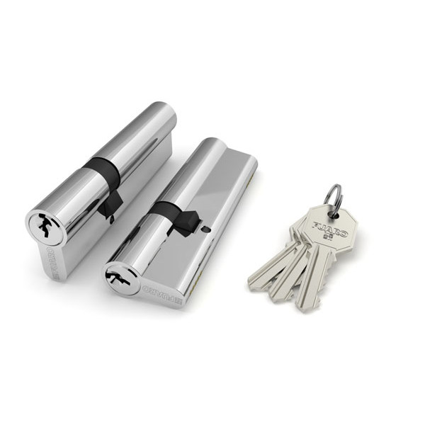 Цилиндровый механизм Fuaro (Фуаро) 100 CA 90 mm (30+10+50) CP хром 3 кл. Цилиндровый механизм Fuaro (Фуаро) 100 CA 90 mm (30+10+50) CP хром 3 кл.