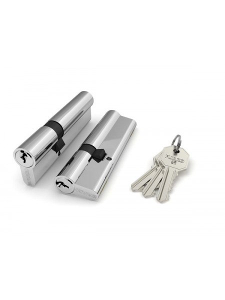 Цилиндровый механизм Fuaro (Фуаро) 100 CA 105 mm (30+10+65) CP хром 3 кл. Цилиндровый механизм Fuaro (Фуаро) 100 CA 105 mm (30+10+65) CP хром 3 кл.