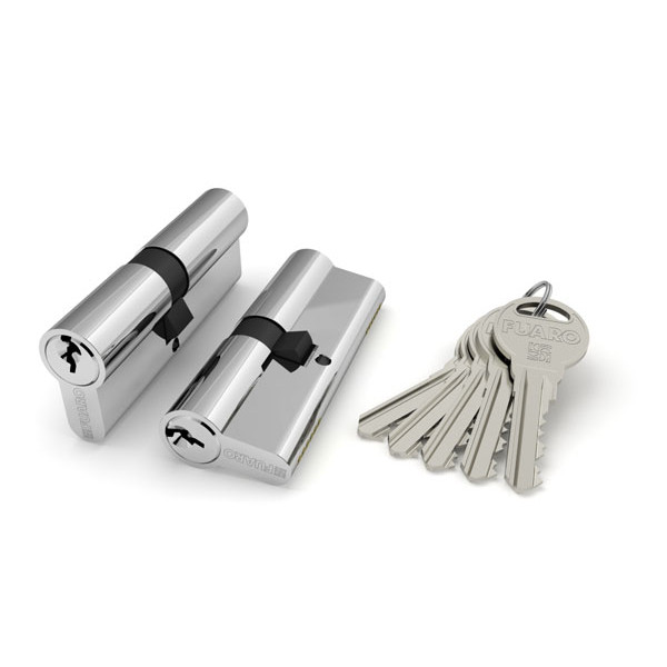Цилиндровый механизм Fuaro (Фуаро) R300/60 mm-BL (25+10+25) CP хром 5 кл. БЛИСТЕР Цилиндровый механизм Fuaro (Фуаро) R300/60 mm-BL (25+10+25) CP хром 5 кл. БЛИСТЕР