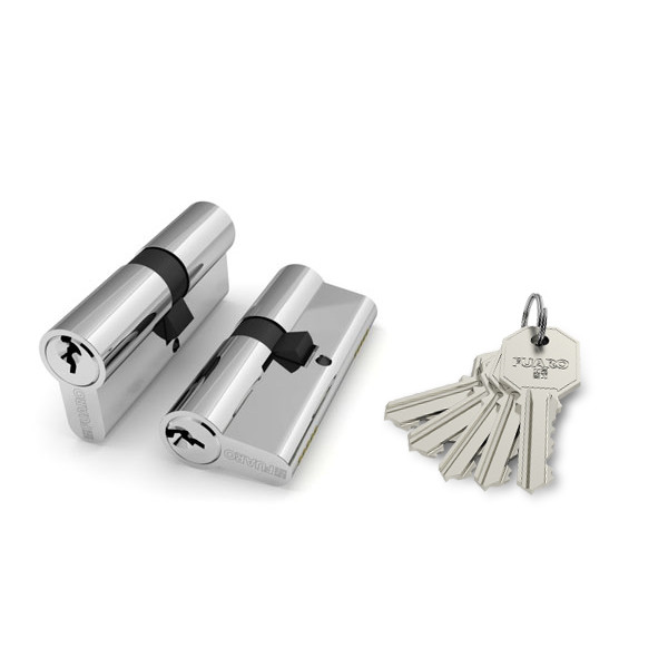Цилиндровый механизм Fuaro (Фуаро) 100 CA 62 mm (26+10+26) CP хром 5 кл. Цилиндровый механизм Fuaro (Фуаро) 100 CA 62 mm (26+10+26) CP хром 5 кл.