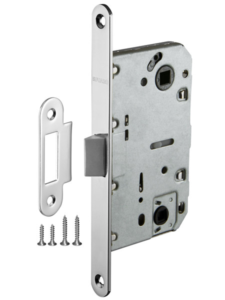 Защелка врезная Fuaro (Фуаро) PLASTIC P96WC-50 CP хром