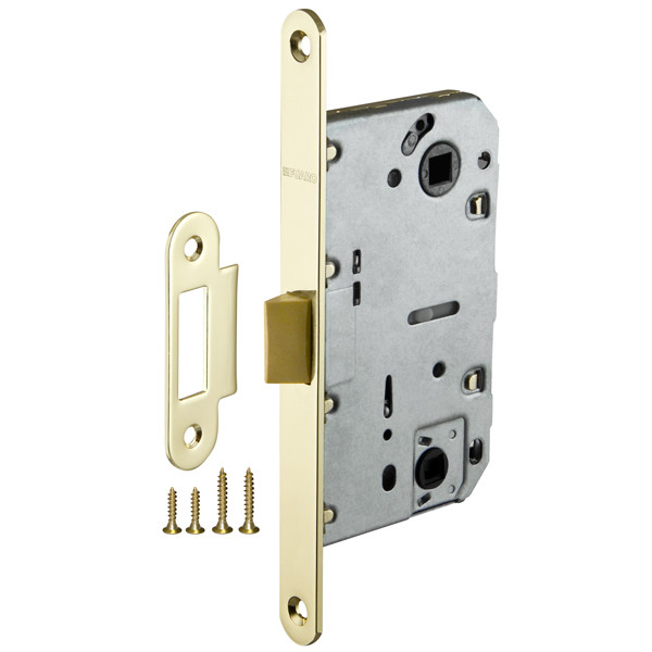 Защелка врезная Fuaro (Фуаро) PLASTIC P96WC-50 GP латунь Защелка врезная Fuaro (Фуаро) PLASTIC P96WC-50 GP латунь