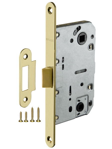 Защелка врезная Fuaro (Фуаро) PLASTIC P96WC-50 SG мат. золото