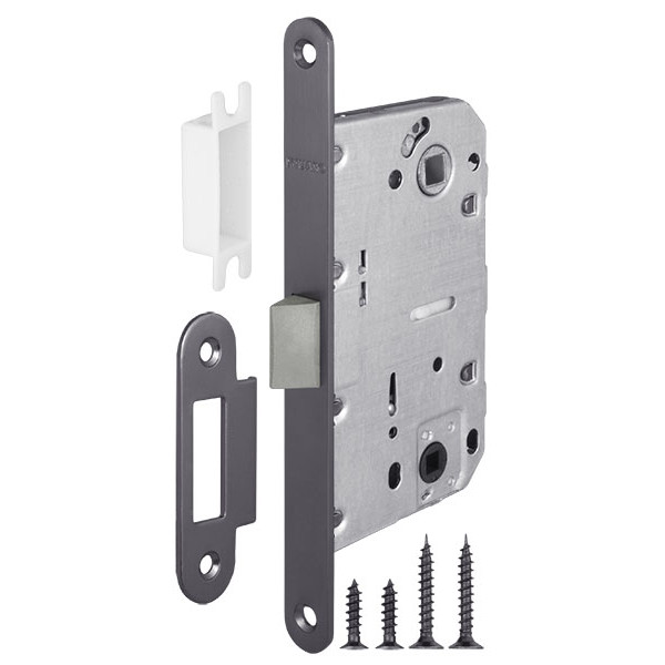 Защелка врезная Fuaro (Фуаро) PLASTIC P96WC-50 GR графит Защелка врезная Fuaro (Фуаро) PLASTIC P96WC-50 GR графит