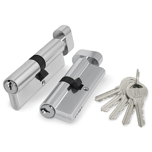 Цилиндровый механизм Fuaro (Фуаро) с вертушкой 100 ZM 80 mm (30+10+40) CP хром 5 кл. Цилиндровый механизм Fuaro (Фуаро) с вертушкой 100 ZM 80 mm (30+10+40) CP хром 5 кл.