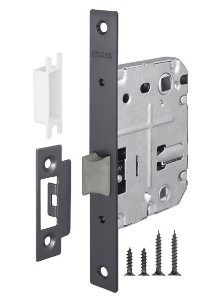 Защелка врезная Fuaro (Фуаро) PLASTIC P72-50 GR графит