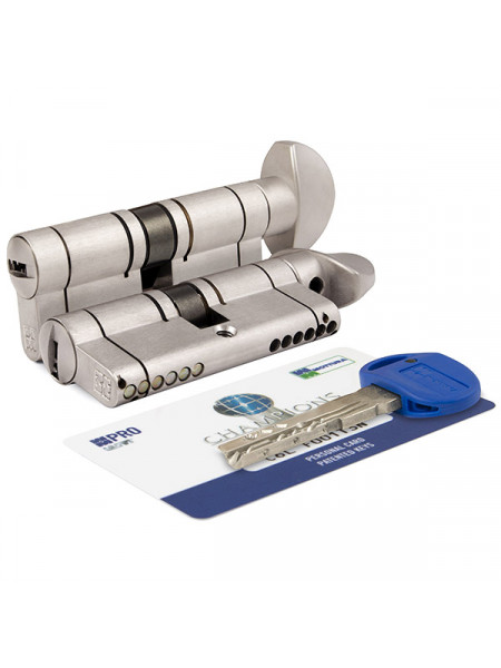 Цилиндровый механизм Mottura (Моттура) с вертушкой CP4F414101R (82 мм/36+10+36) МАТ.НИКЕЛЬ Цилиндровый механизм Mottura (Моттура) с вертушкой CP4F414101R (82 мм/36+10+36) МАТ.НИКЕЛЬ