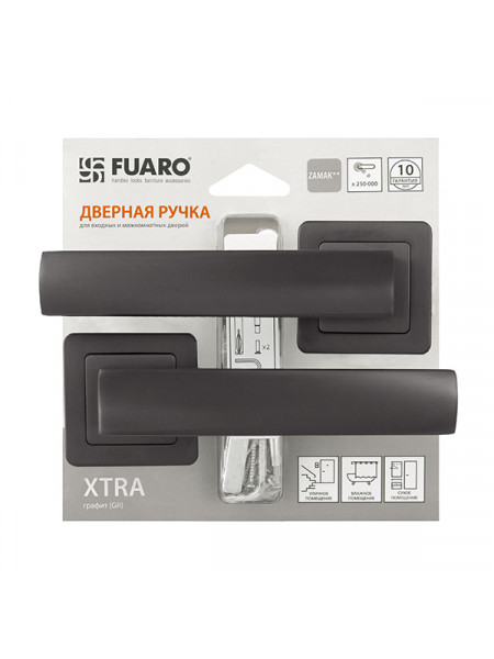 Ручка раздельная Fuaro (Фуаро) XTRA XM/HD GR-23 графит Ручка раздельная Fuaro (Фуаро) XTRA XM/HD GR-23 графит