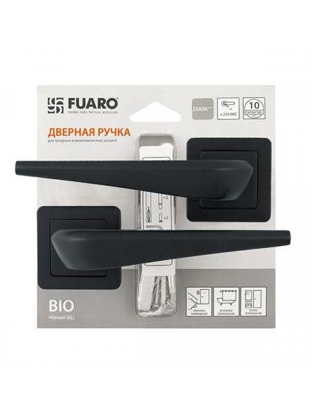 Ручка раздельная Fuaro (Фуаро) BIO XM/HD BL-24 черный