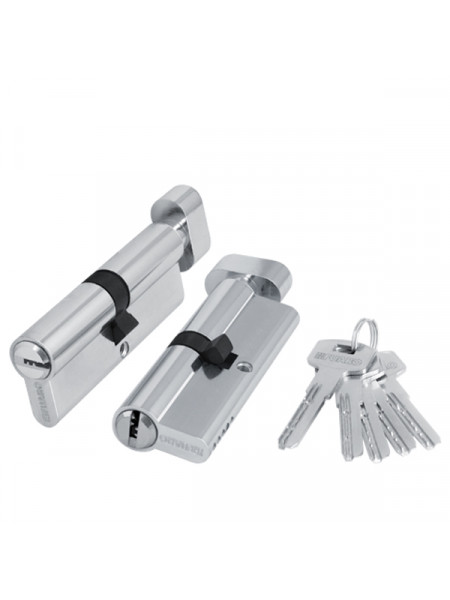 Цилиндровый механизм Fuaro (Фуаро) с вертушкой 200 ZM 60 mm (25+10+25) CP хром 5 кл. Цилиндровый механизм Fuaro (Фуаро) с вертушкой 200 ZM 60 mm (25+10+25) CP хром 5 кл.